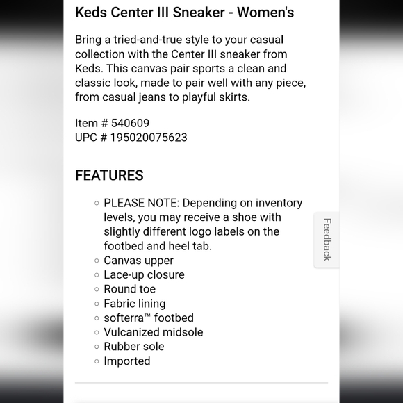 🔥NEW Keds Center III Canvas Sneakers STITCHFIX - Picture 7 of 9